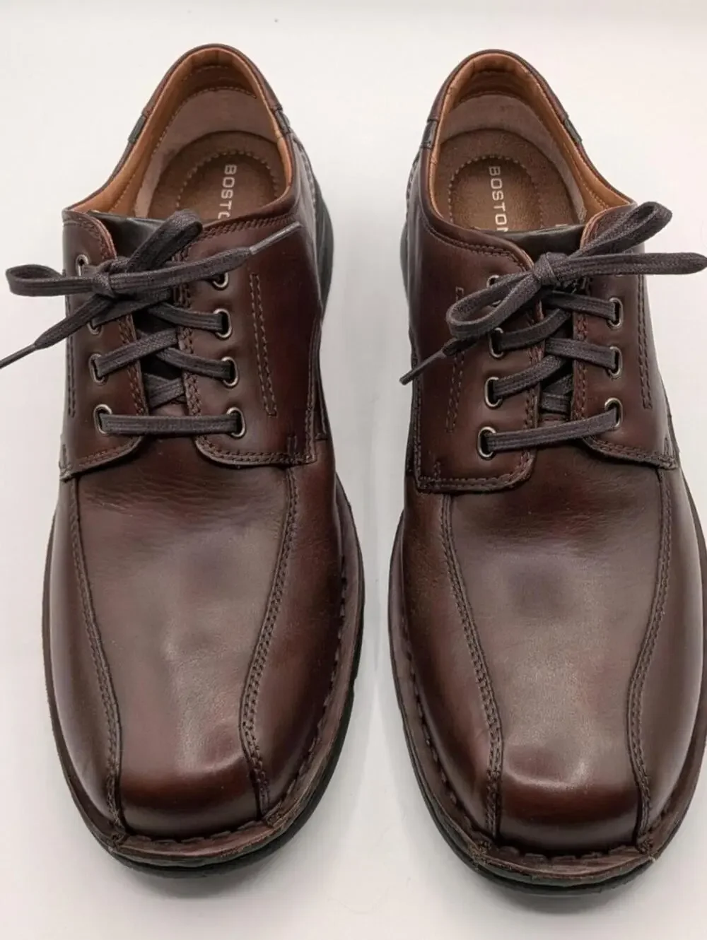 Bostonian Size 11M Chestnut Leather Narrate Walk Oxford Lace Up Dress Shoes